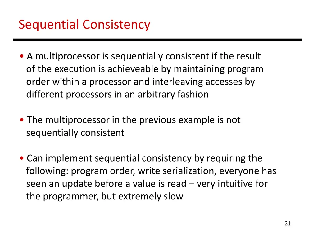 sequential consistency