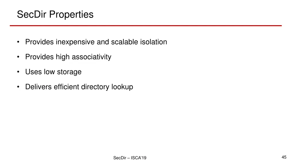 secdir properties