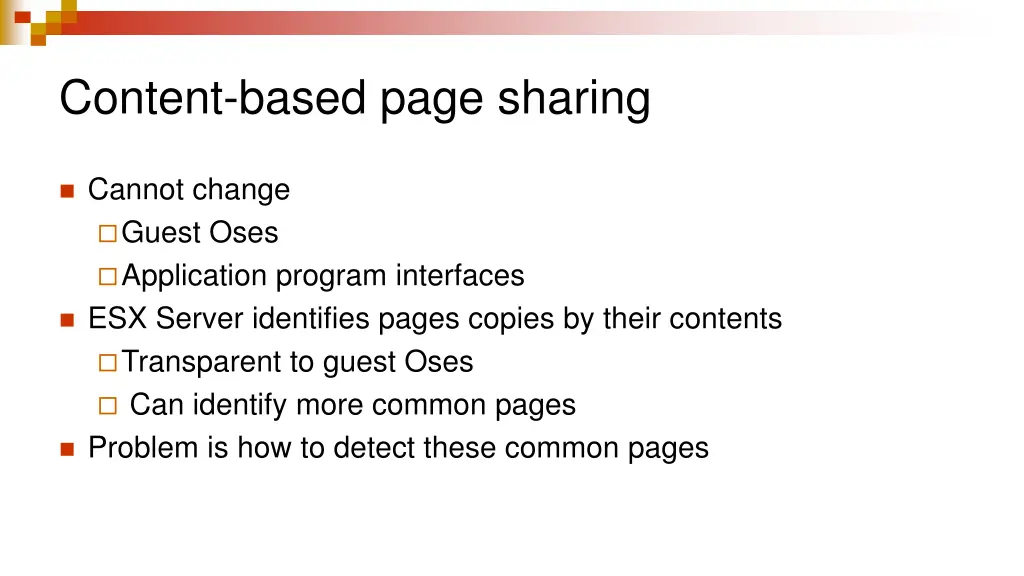 content based page sharing