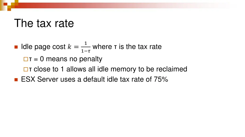 the tax rate