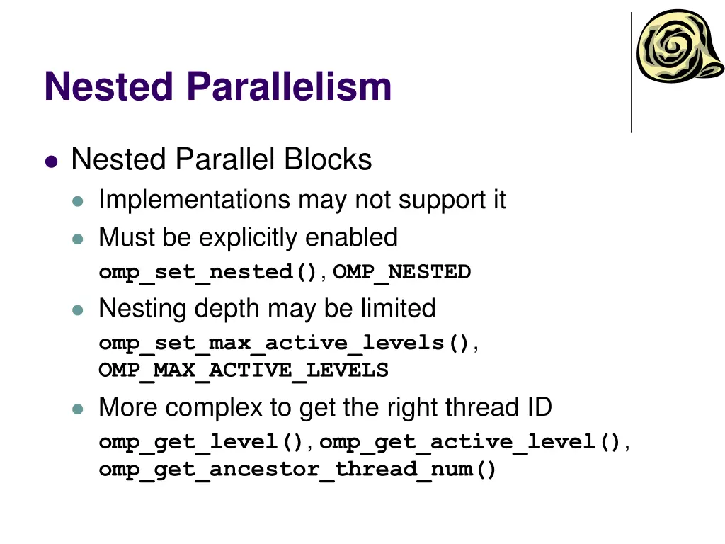 nested parallelism