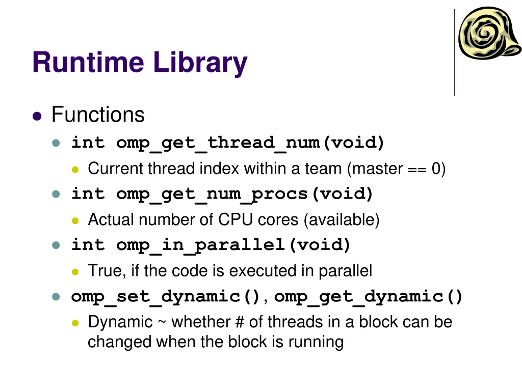 runtime library 1