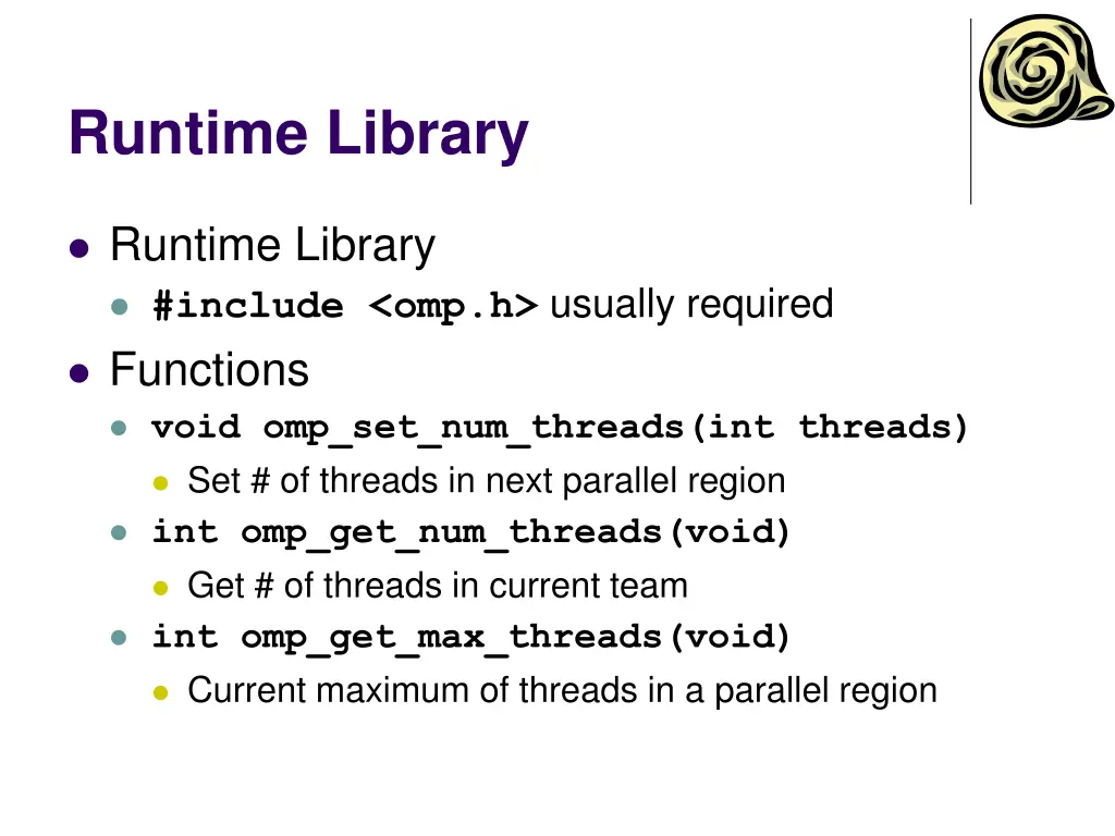 runtime library