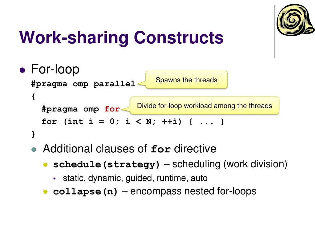 work sharing constructs 1