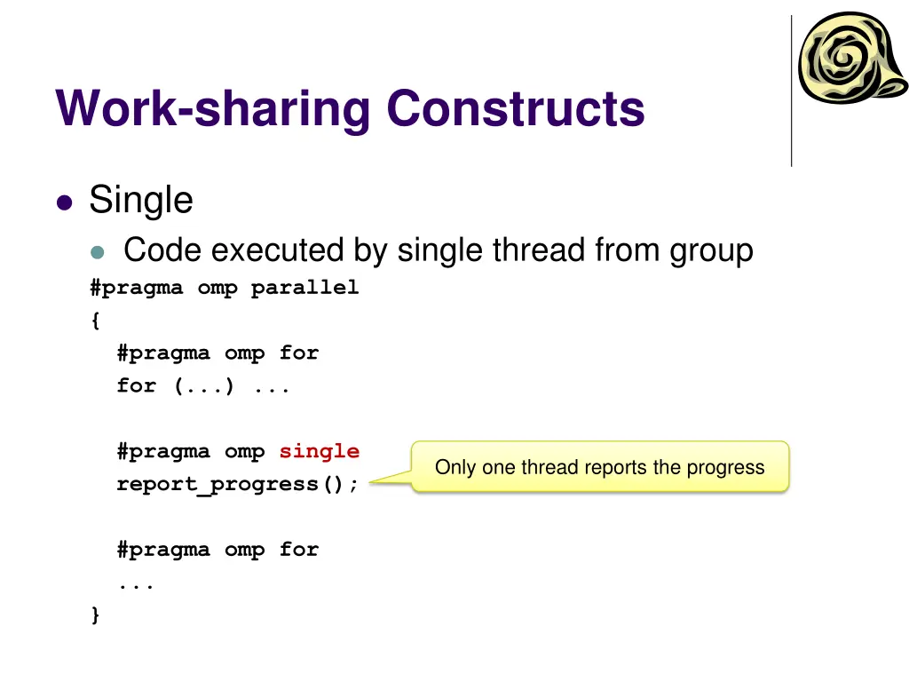 work sharing constructs 5