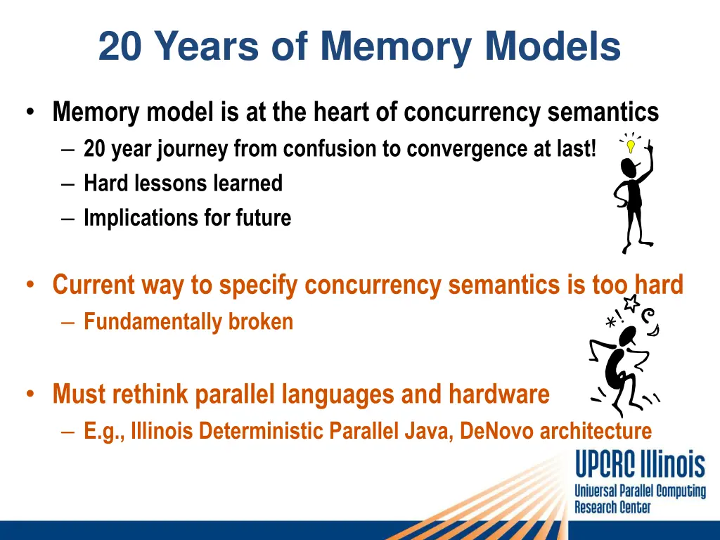 20 years of memory models