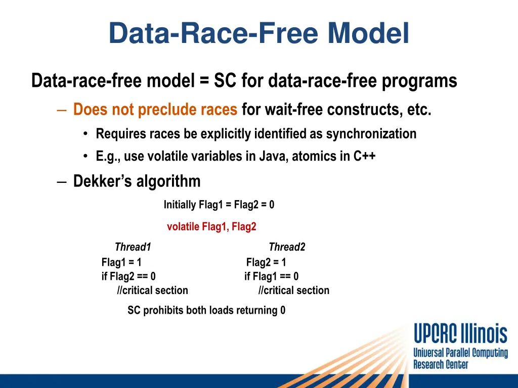 data race free model