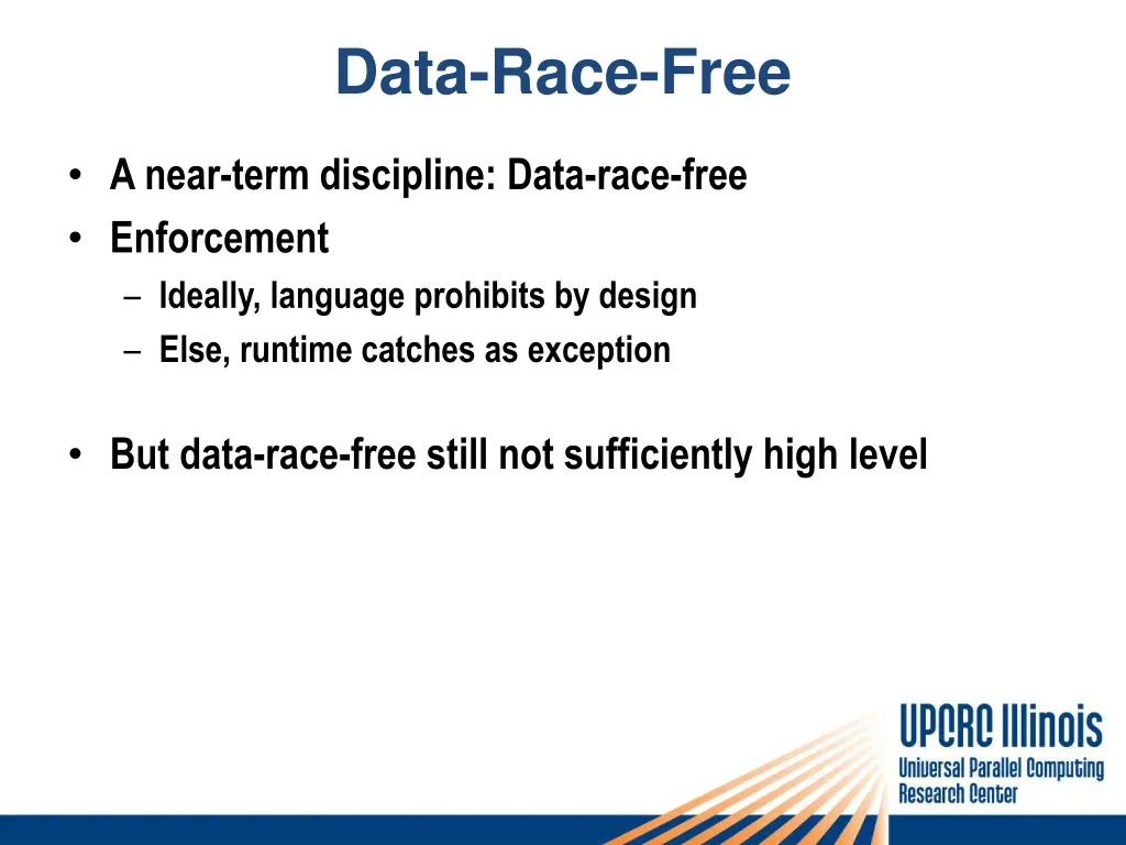 data race free