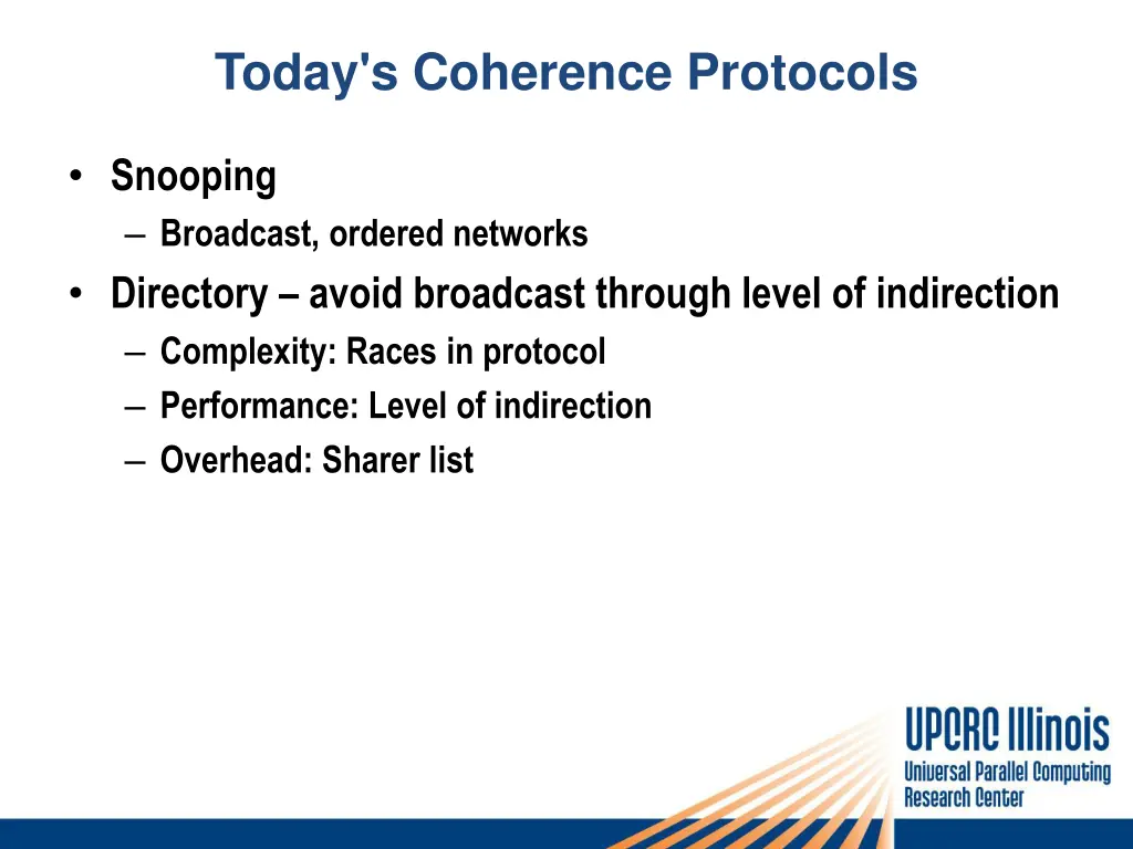 today s coherence protocols