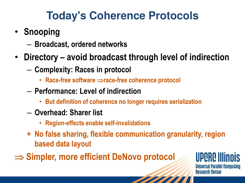 today s coherence protocols snooping broadcast