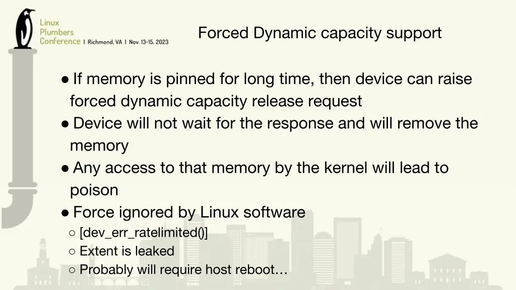 forced dynamic capacity support