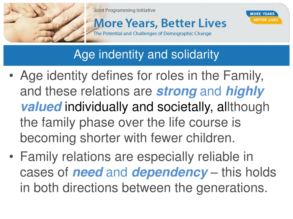 age indentity and solidarity age identity defines