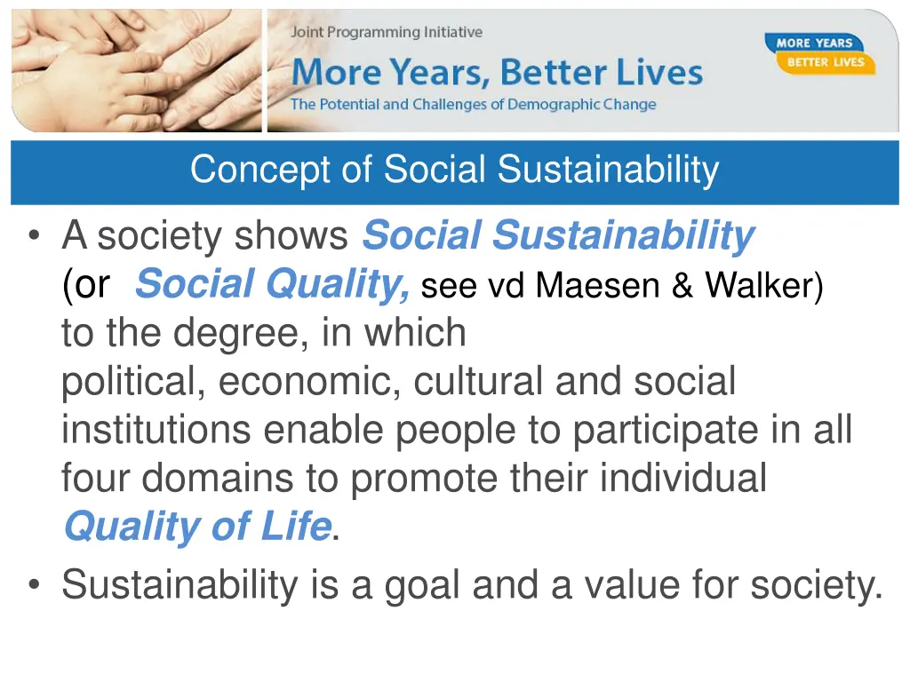 concept of social sustainability a society shows