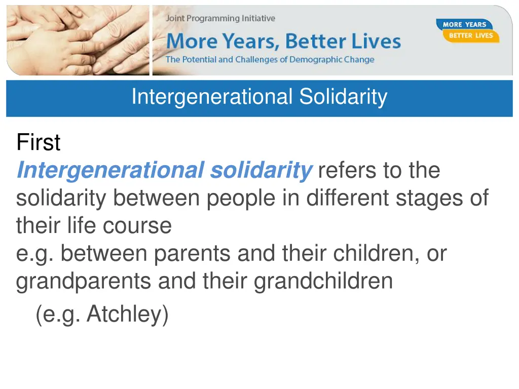 intergenerational solidarity