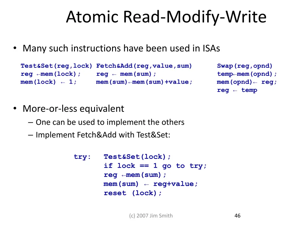 atomic read modify write