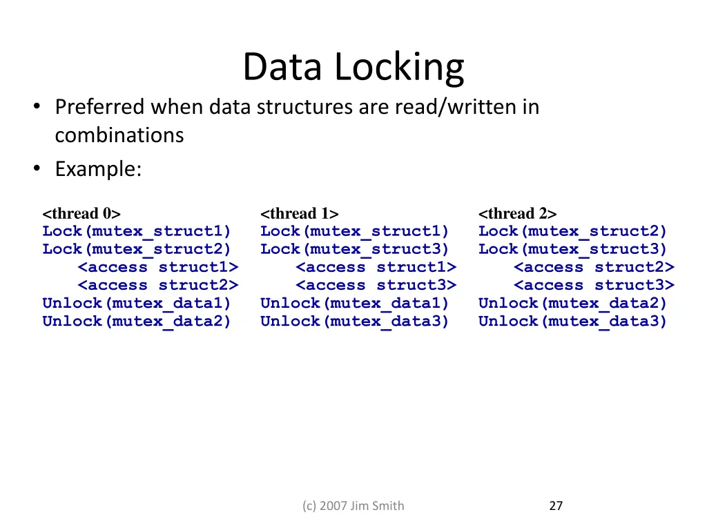 data locking 1