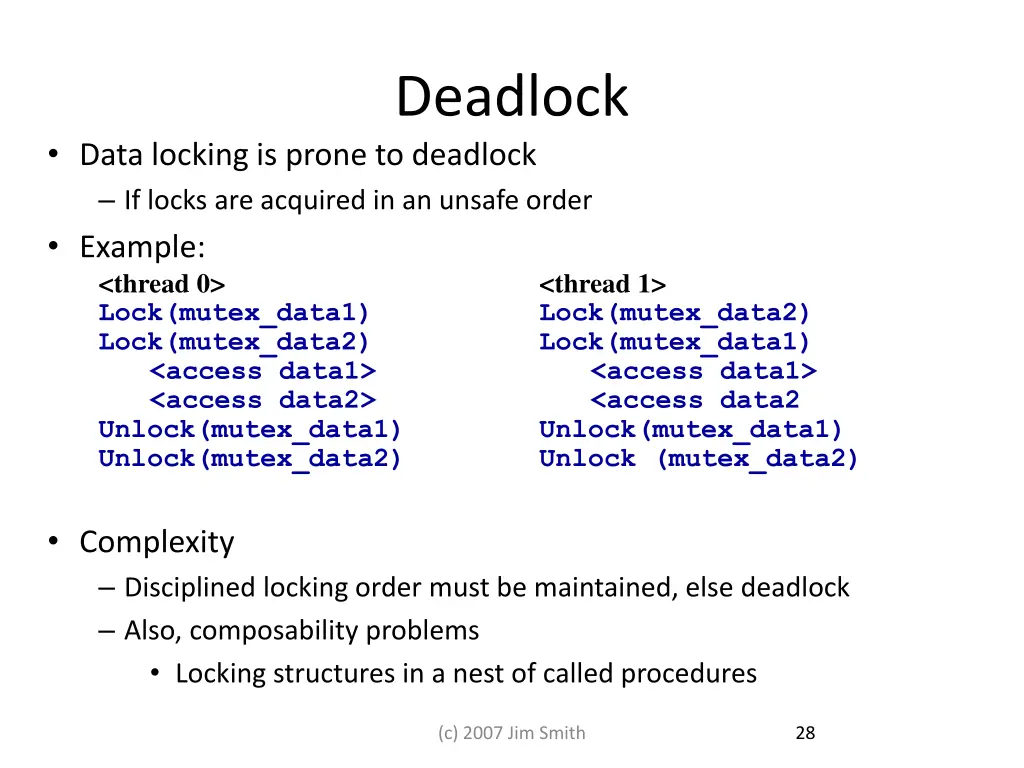 deadlock