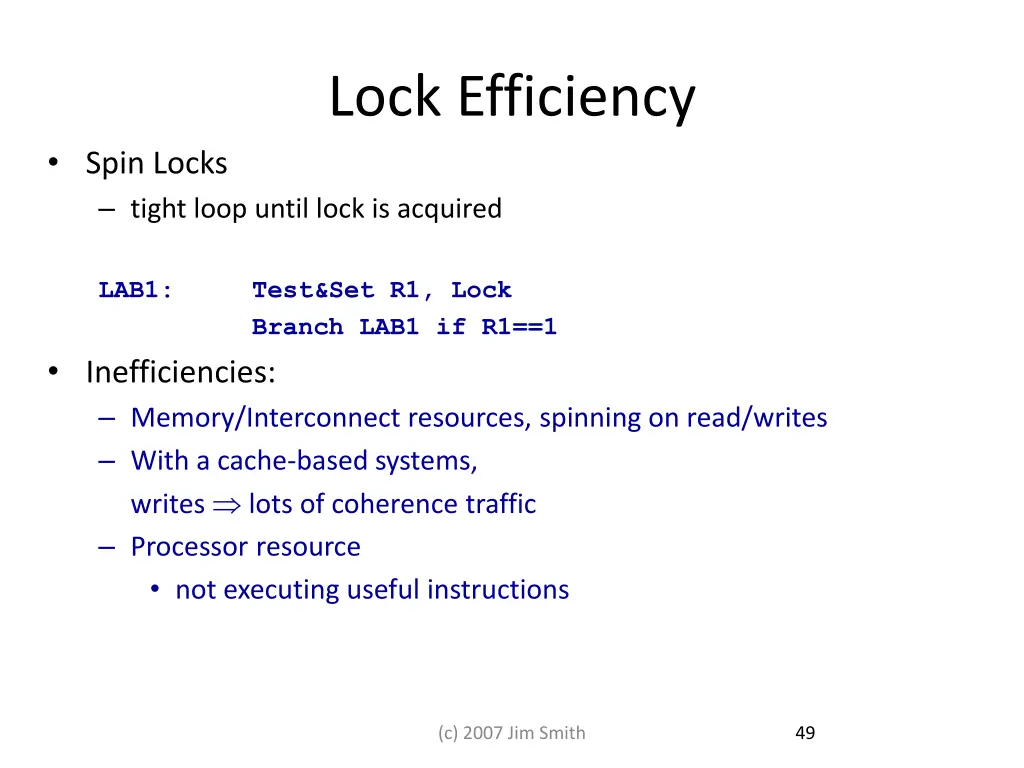 lock efficiency