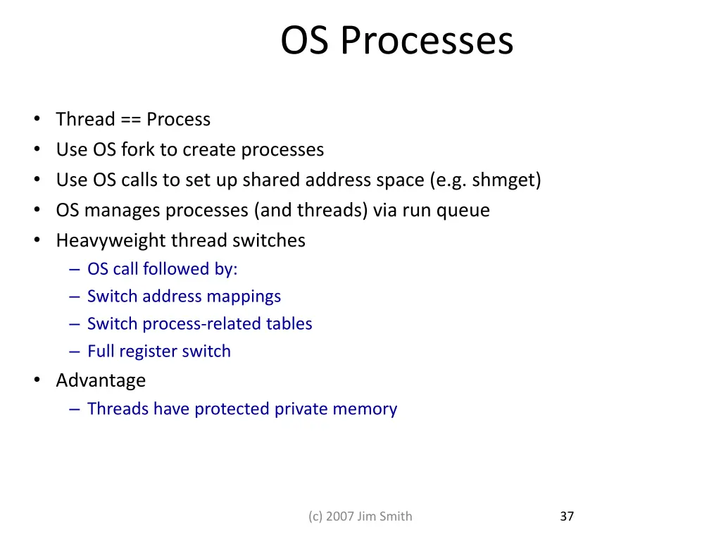 os processes