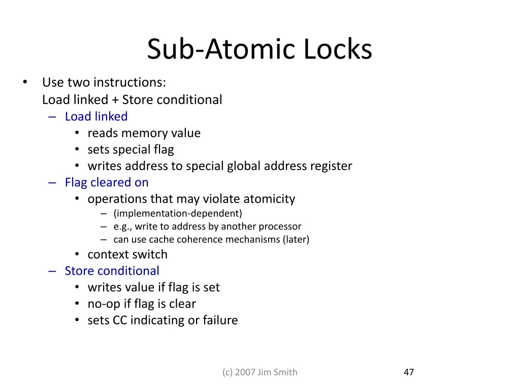 sub atomic locks