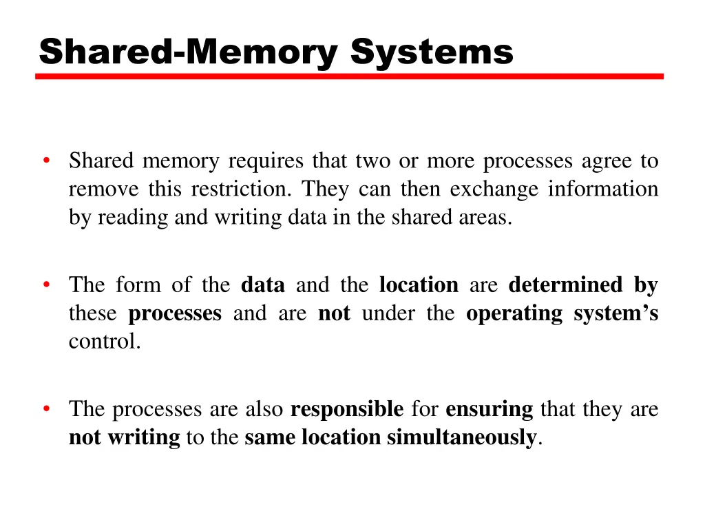 shared memory systems 1