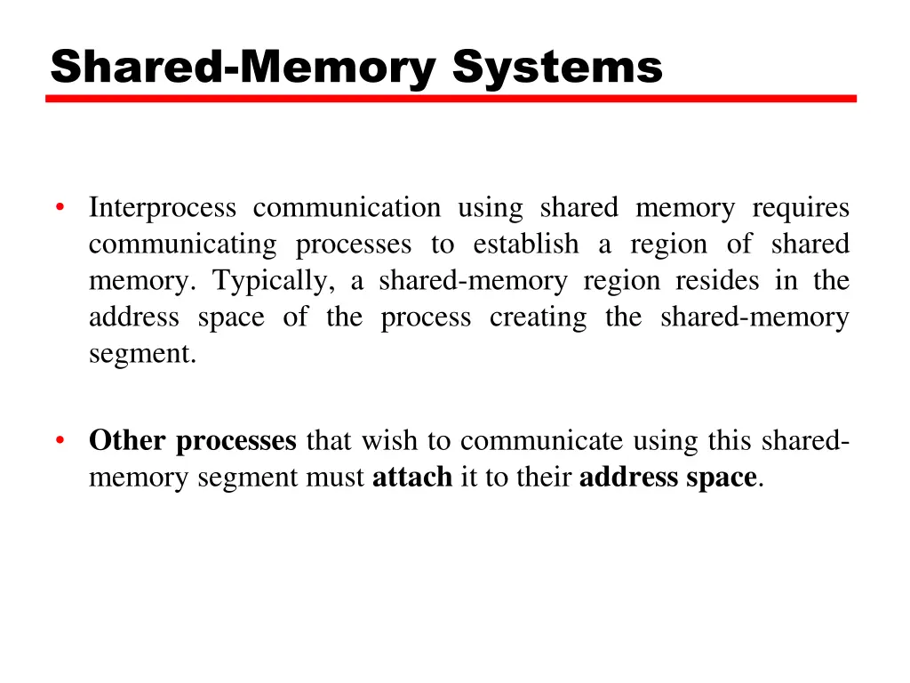 shared memory systems