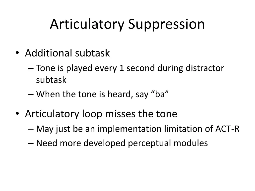 articulatory suppression