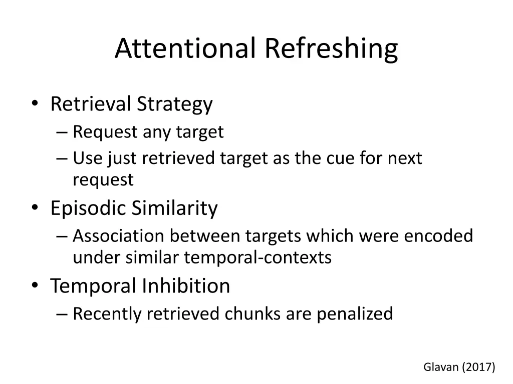 attentional refreshing 1