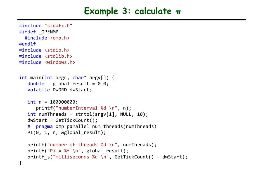 example 3 calculate