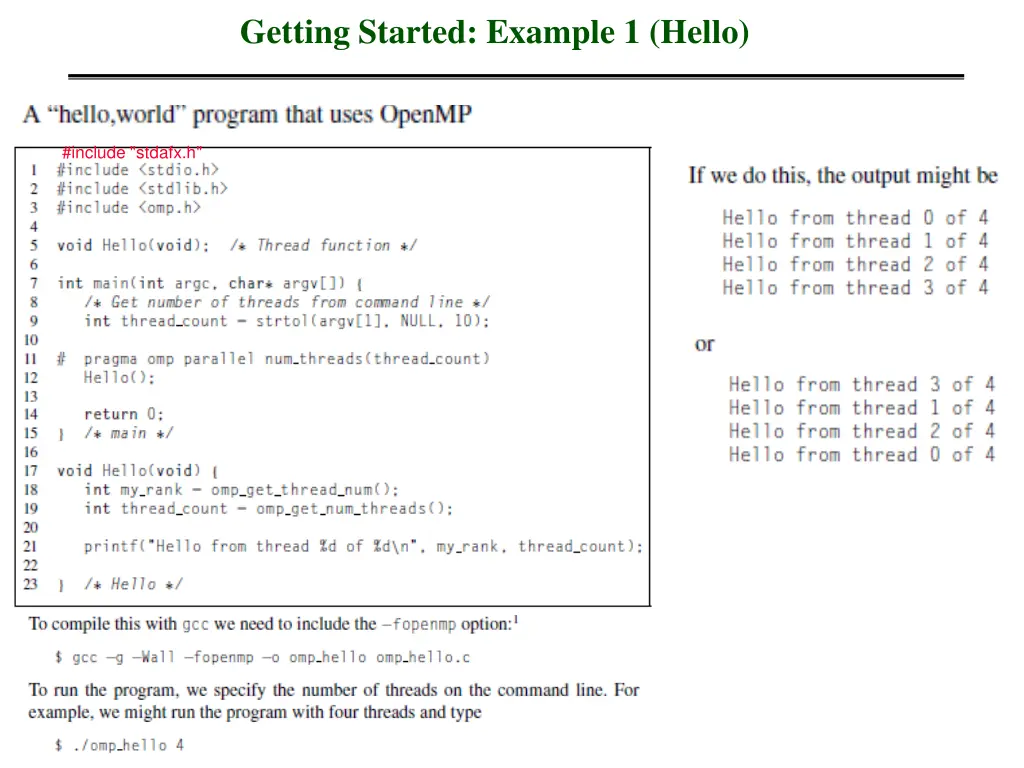 getting started example 1 hello