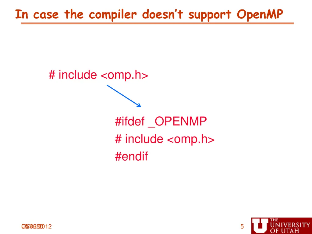 in case the compiler doesn t support openmp