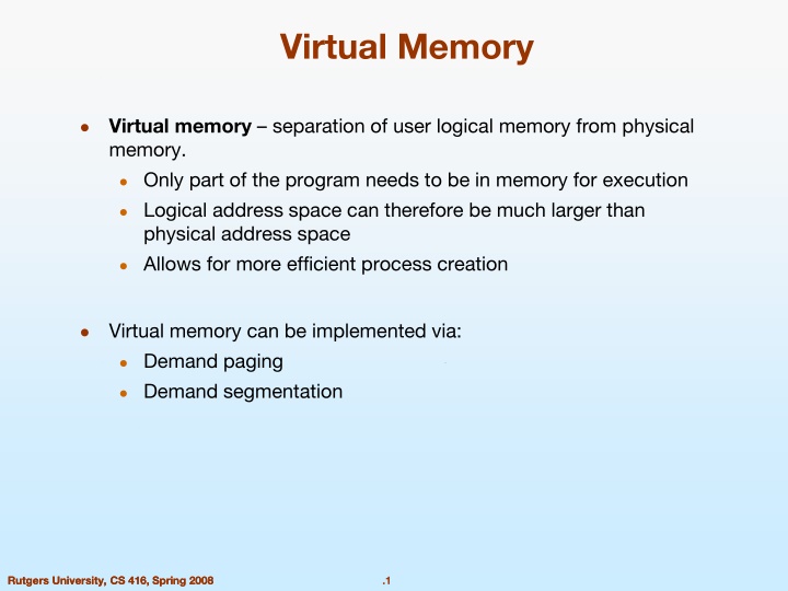 virtual memory