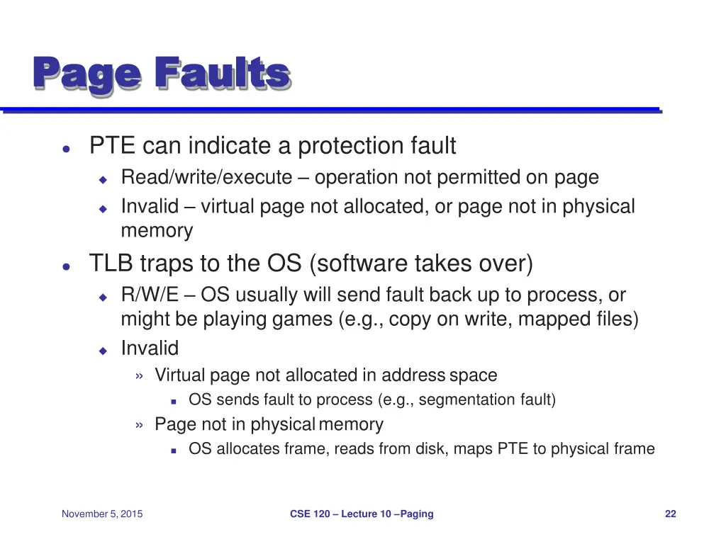 page page faults faults 1