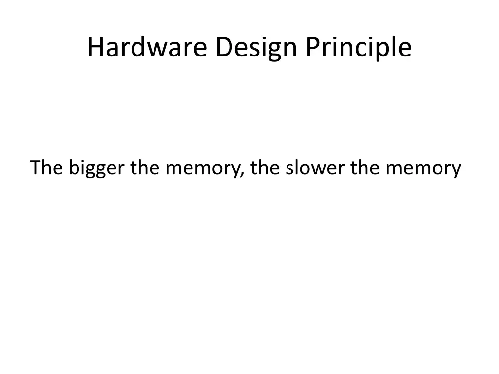 hardware design principle