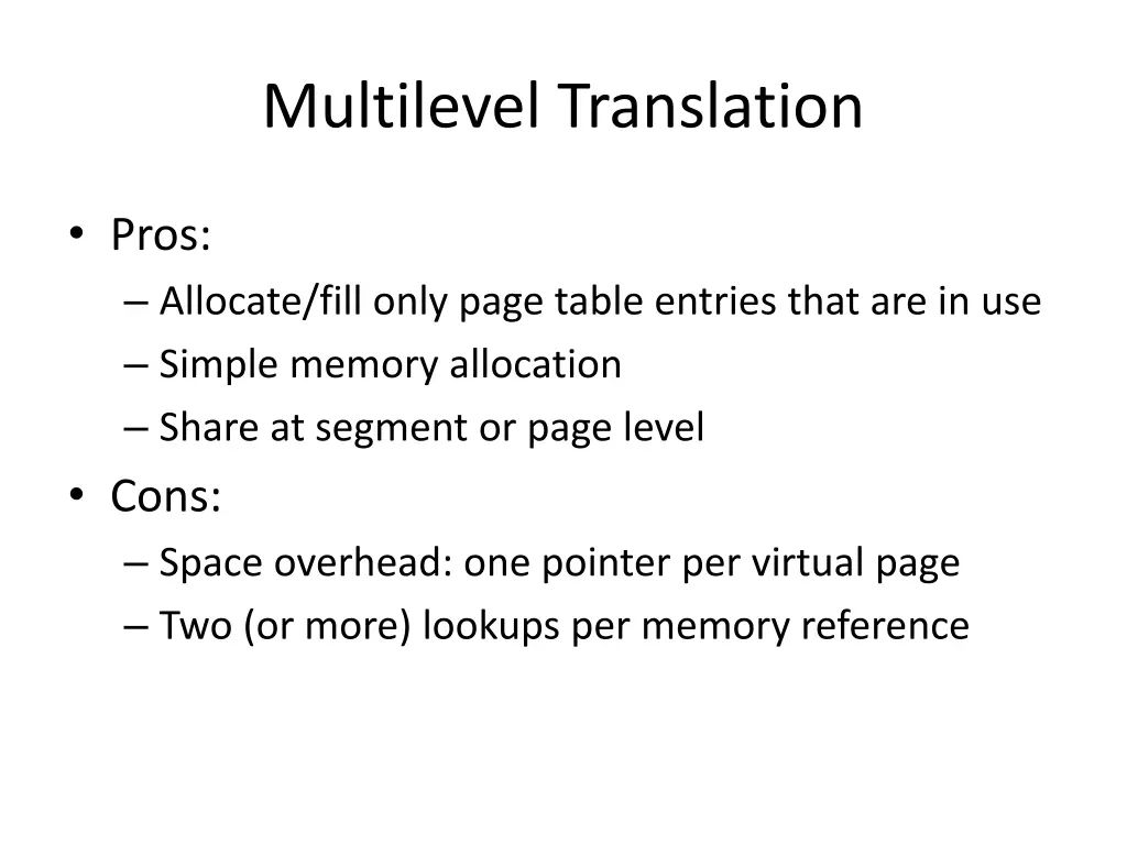 multilevel translation