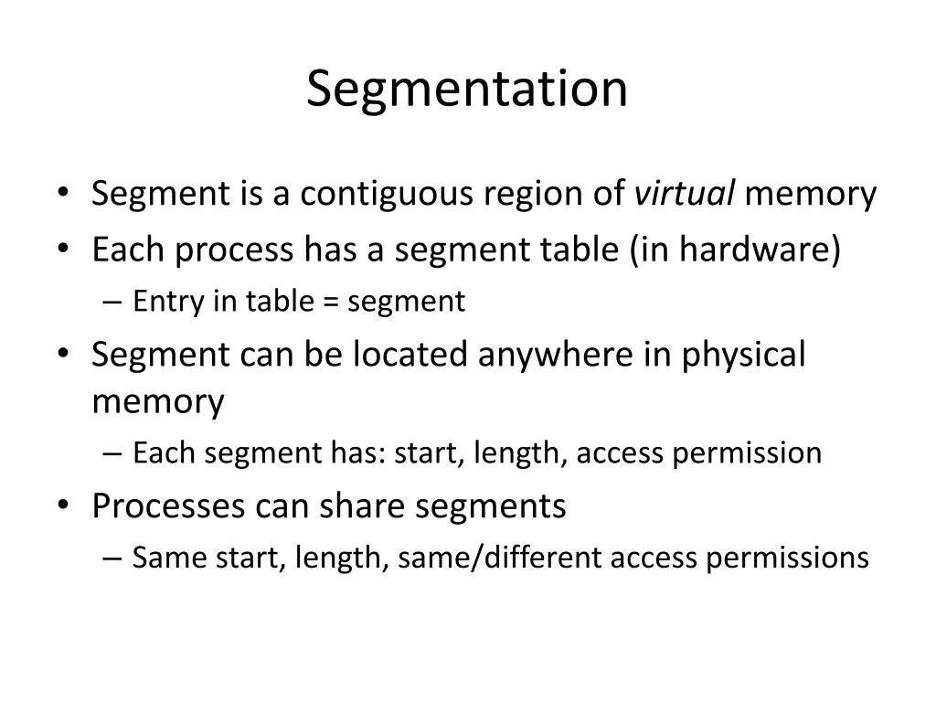 segmentation