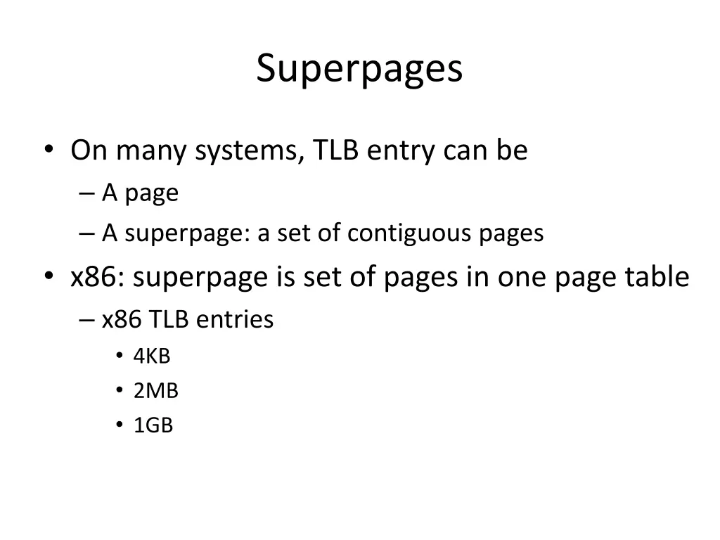 superpages