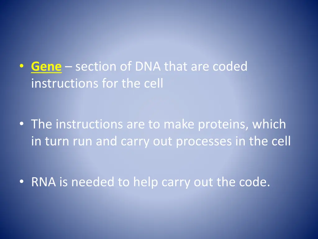 gene section of dna that are coded instructions