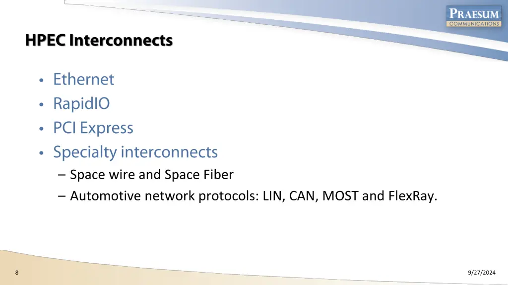 space wire and space fiber automotive network