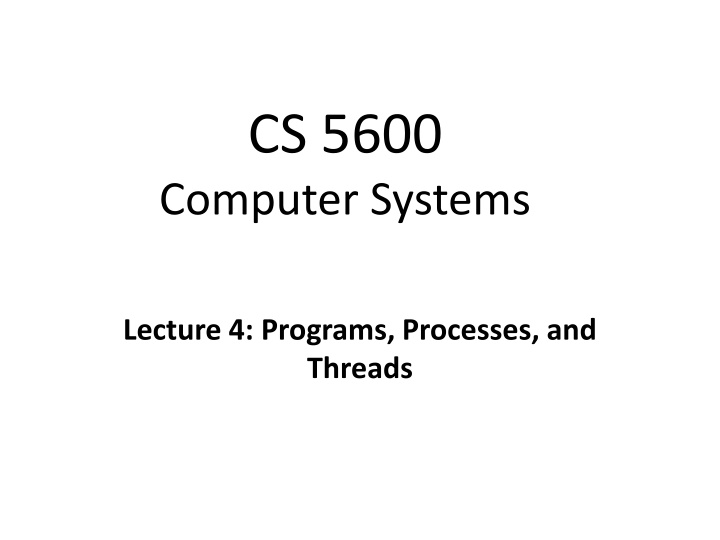 cs 5600 computer systems