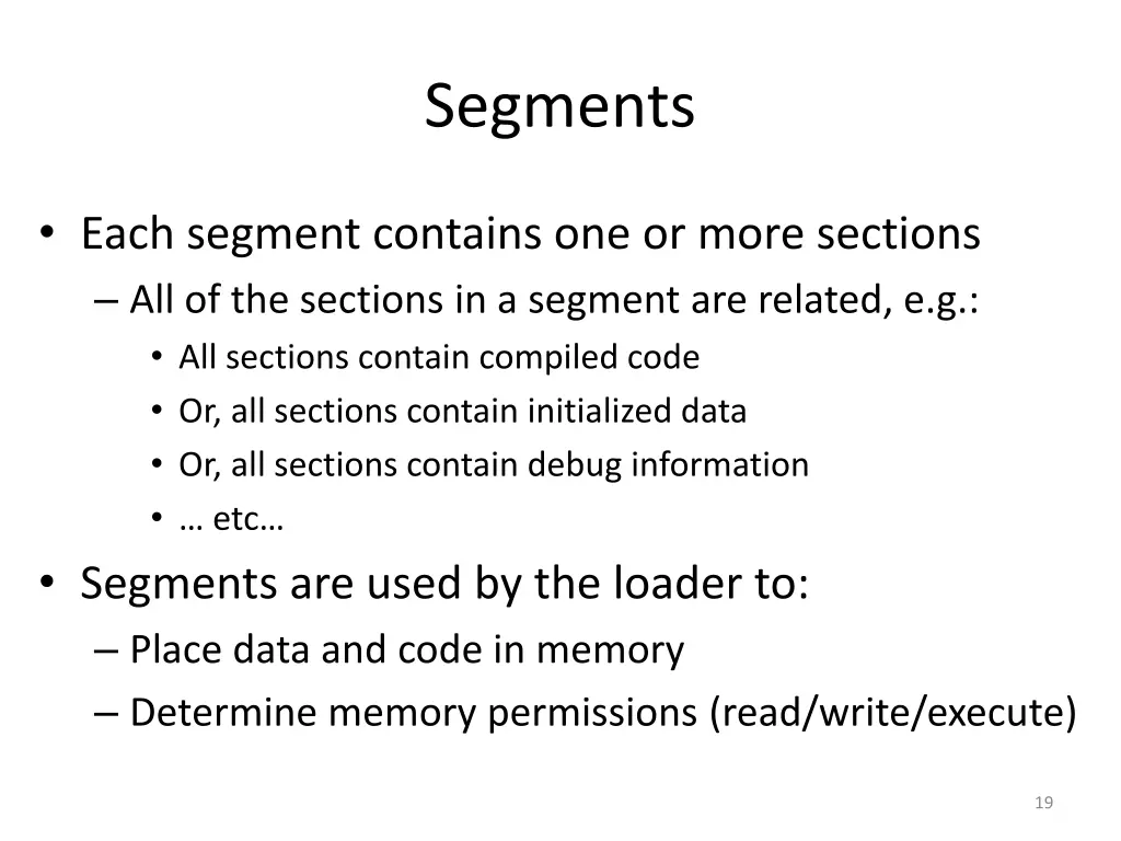 segments