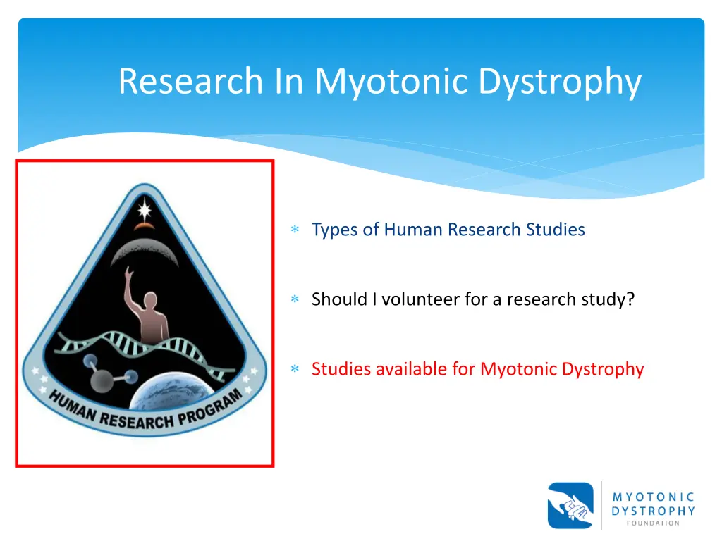 research in myotonic dystrophy 1