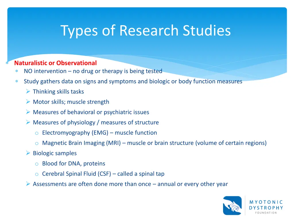 types of research studies