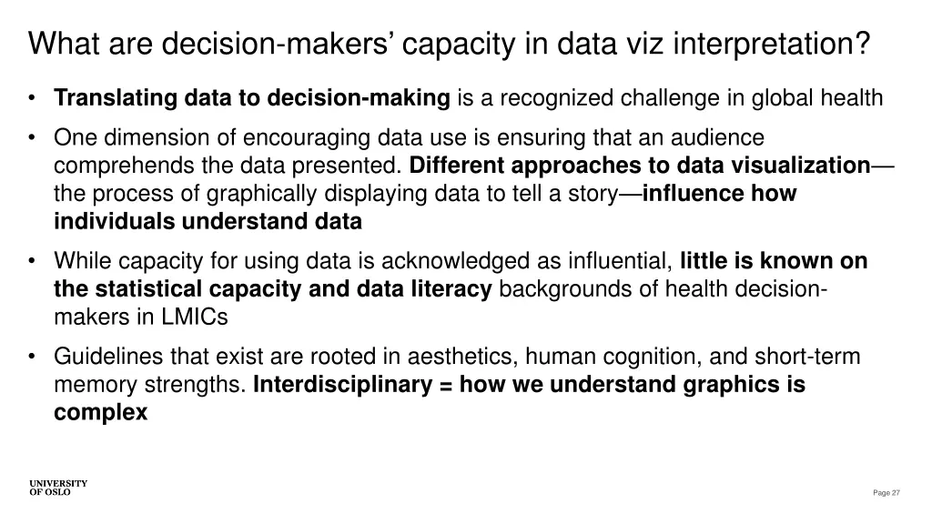 what are decision makers capacity in data