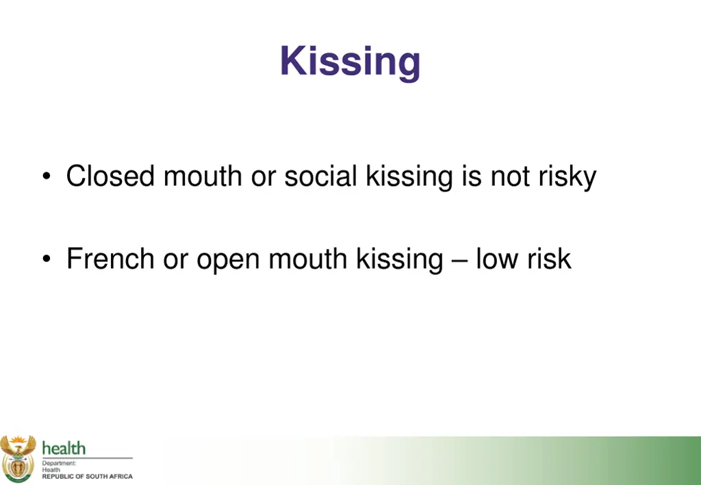 kissing