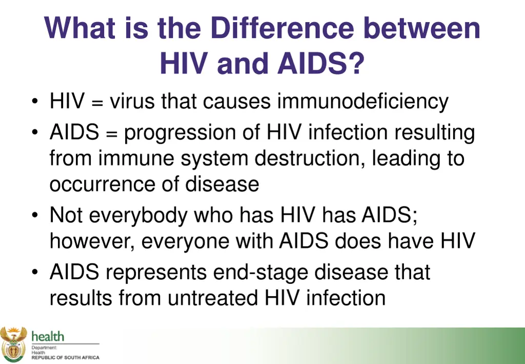 what is the difference between hiv and aids