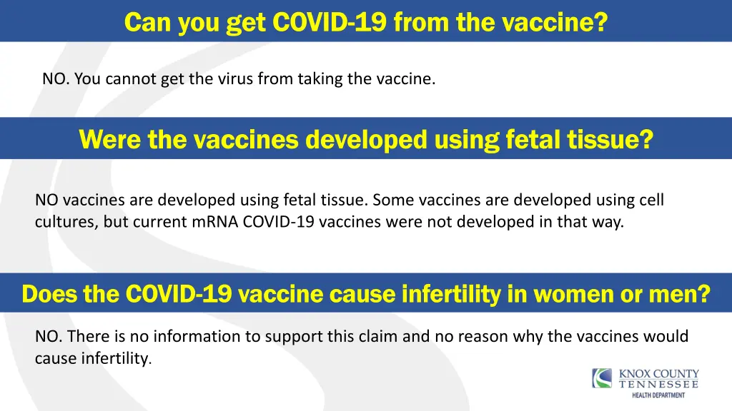 can you get covid 19 from the vaccine