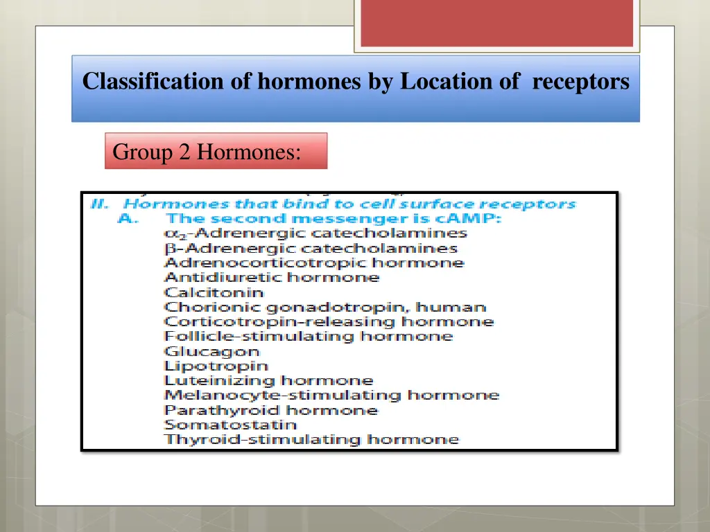 classification of hormones by location 1