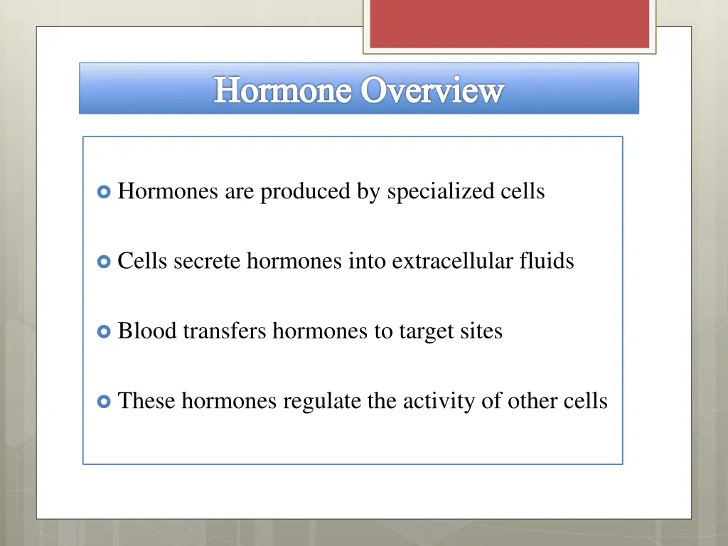 hormone overview