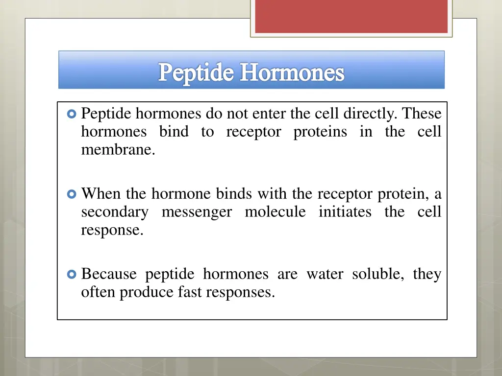 peptide hormones